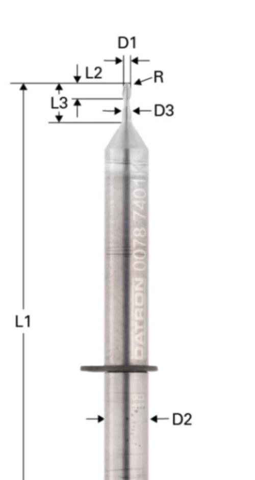 Ball Nose End MIll coated för CoCr - Titan - VHF modell R5 och S5